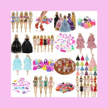 Imagem de Super Kit de Brinquedos Roupas Acessórios para Bonecas de Até 30cm de 
