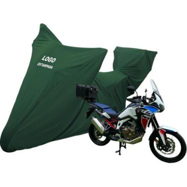 Imagem de Capa Proteção Moto Honda Crf 1000 L Africa Twin Com Bauleto - Mz, Verd