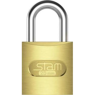 Imagem de Cadeado 25mm Zamac Latonado Stam