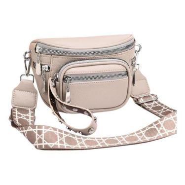 Imagem de Pochete Estilosa Feminina Alça Colorida Estilo Bolsa Promo - Alwystore