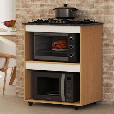 Imagem de Armário de Cozinha para Cooktop  Natural/Off White - Panorama Móveis