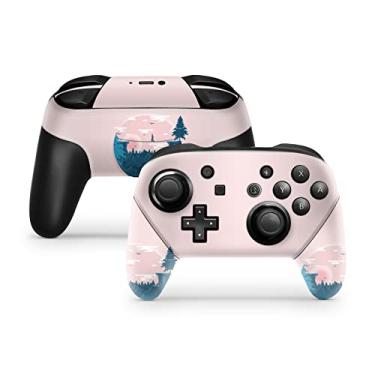 Imagem de TACKY DESIGN Mountain Skin para controle Nintendo Switch Skin Tightrope, adesivo compatível com Pro Controller Skin Leaf Vinil 3m decalque capa completa