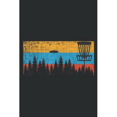 Imagem de Retro Disc Golf Frolf Frisbee Vintage 70s 80s Style: Daily Planner Notepads - To Do List with Priorities, Notes, Meals and Water Intake Tracker, 100 Pages