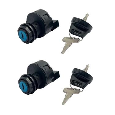 Imagem de 2 peças chave de ignição 6 pinos 3 posições Off/Run/Start compatível com Polaris Ranger 400 425 500 570 700 800 900 1000 Sportsman 400 500 600 700 Replace# 4012165 4011002 40002 4000 103900