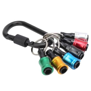 Imagem de 6 Pçs Hex Haste Chave de Fenda Bits Titular Liga Alumínio Chaveiro Titular Barra Extensão Adaptador Extensão de Chaveiro Não é ótima, Isso permanecerá, Mas