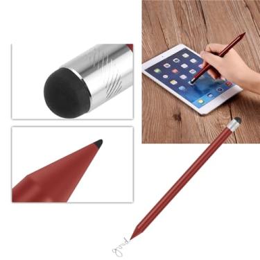 Imagem de Caneta Capacitiva Touch Screen Stylus, Lápis de Alta Sensibilidade para Iphone//, Ferramenta Portátil de Desenho de Carbono (Vermelho)