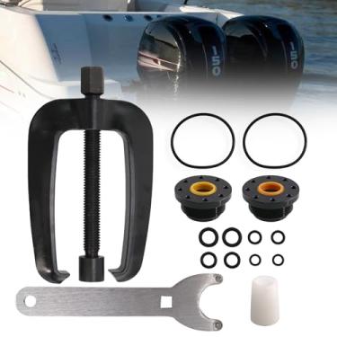 Imagem de Sporacingrts Kit de vedação de cilindro de direção hidráulica compatível com Seastar HS5157 e ferramenta extrator de suporte de direção para sistemas de montagem frontal