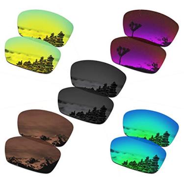 Imagem de SmartVLT Conjunto de 5 lentes de reposição masculinas para óculos de sol Oakley Plaintiff Squared OO4063 Pacote S03