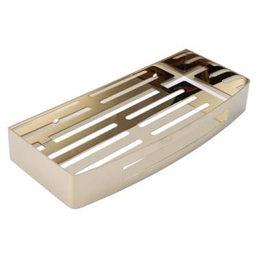 Imagem de Prateleira de Armazenamento de Parede de Aço Inoxidável 304, Prateleira Organizadora Flutuante Retangular para Banheiro, Cozinha, Lavanderia