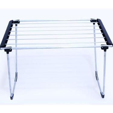 Imagem de Varal De Chão Dobrável Aluminio Não Enferruja Prismatic Cor Alumínio