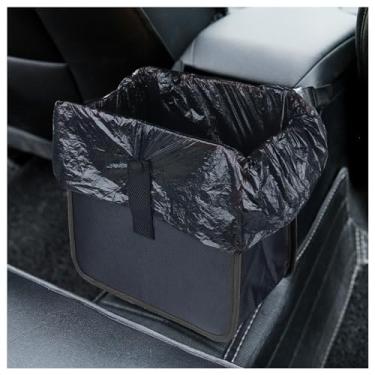 Imagem de Saco de lixo para carro, impermeável, 7 L, saco de lixo de grande capacidade, para manter o interior de carros, organizador, acessórios automotivos, lata de lixo (preto)
