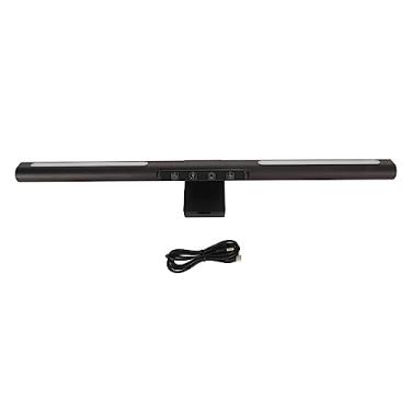 Imagem de Vomeko Barra de Luz do Monitor, Lâmpada do Monitor, Controle de Toque de Luz Ambiente de 7 Cores Ajustável, Ajuste de Temperatura de 5 Cores, Preta, Liga de Alumínio