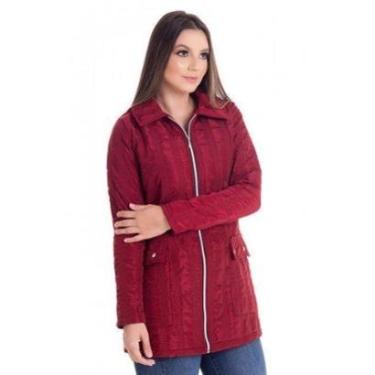 Imagem de Sobretudo em Matelassê Dublado Desenho Xadrez com Bolsos-Feminino