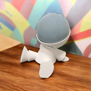 Imagem de Suporte Mesa Robô Alexa Amazon Echo Dot 4 E 5 (Branco)