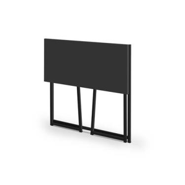 Imagem de escrivaninha 80cm home office dobravel estilo industrial preto - Fraus