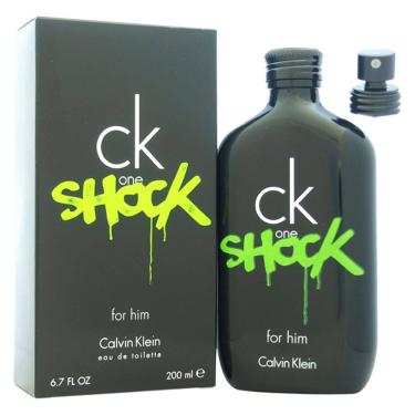 Imagem de Perfume CK One Shock For Him da Calvin Klein para homens - 200 ml de spray EDT