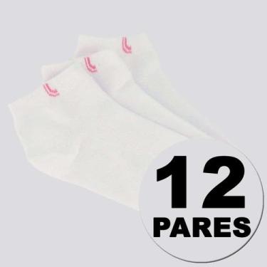 Imagem de Kit Meia Lupo Socks Cano Curto 12 Pares Feminina, 33-36