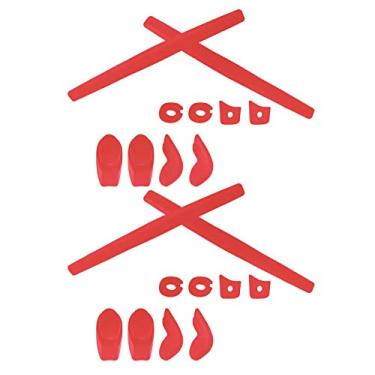 Imagem de SmartVLT kit de substituição para fones de ouvido e narizes para Oakley Juliet - Mais opções, Red + Red, One Size