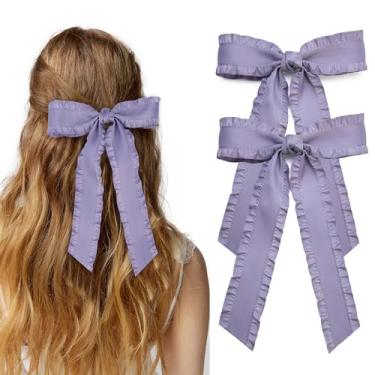 Imagem de Grampos de laço de cabelo, violeta claro