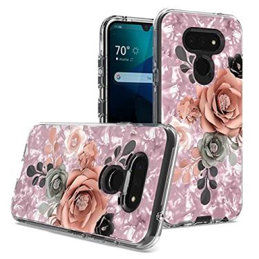 Imagem de CELZEN - Para LG Harmony 4, Xpression Plus 3, LG Premier Pro Plus - Capa de telefone com imagem em relevo - AC6 Rose