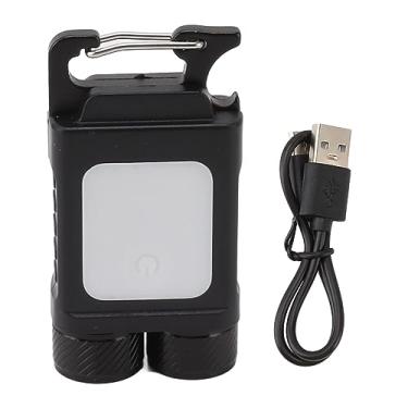 Imagem de Lanterna de chaveiro LED GRCFUMO, mini luz de chaveiro brilhante de 800 lúmens, luzes de bolso recarregáveis ​​USB portáteis para camping, caminhadas, pesca