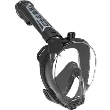 Imagem de Máscara de Mergulho e Snorkeling Full Face Cressi Duke Action, Preto, 