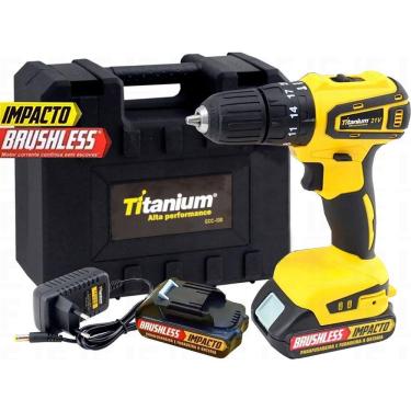 Imagem de Furadeira Parafusadeira Imp 21v 3/8 Brushless 5500 Titanium