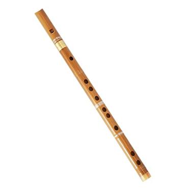 Imagem de Flauta de bambu profissional sopro chinês C D E F G chave transversal flauta Dizi (cor: F)