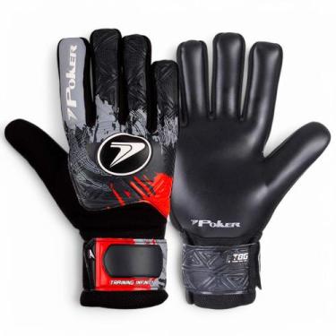 Imagem de Luva De Goleiro Poker Infinity Campo Society Futsal Training, Preto, V