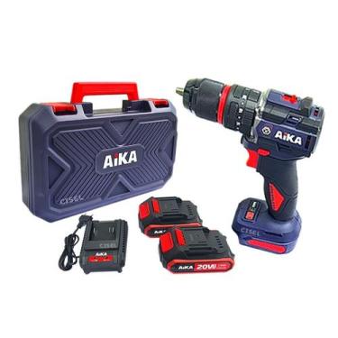 Imagem de Furadeira Parafusadeira C/ Impacto Aika 20V AD-DR13A - Com 2 Baterias