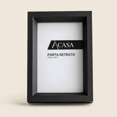 Imagem de Porta Retrato Pirâmide Preto 10x15cm - A\CASA