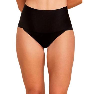 Imagem de Calcinha Alta Zero Marcas Cós Reforçado Sustentação Hope, Preto, M
