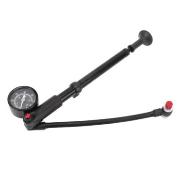 Imagem de Bomba de Choque, Suspensão de Garfo de Alta Pressão 300psi Absorvedor Aftershock de Esgoto Macio Garfo Dianteiro e Bomba de Ar de Suspensão de Bicicleta Traseira para Bicicleta