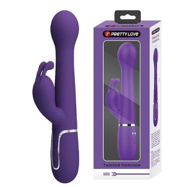 Imagem de Vibrador de Ponto G e Clitóris Rotativo com Vai e Vem Twinkled 3 Roxo 
