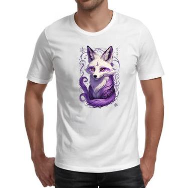 Imagem de Camiseta Unissex Raposa Kitsune Tatoo Arte - Alearts, EG