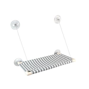 Imagem de Cama de Janela para Gatos, Gatton Cama para Gatos, Prateleira para Gatos, Catbed King Ollie, Cinza e Branco