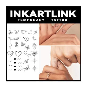 Imagem de INKARTLINK Tattoo Tech, 2 Folhas De Tatuagem Semipermanente Média, Tatuagens Temporárias Com Design Artístico Para Adultos, Duram De 1 A 2 Semanas, À Prova D'Água, Aparência Realista, Sem Adesivo,