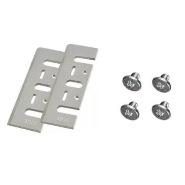 Imagem de Faca Lamina Plaina Elétrica C Parafuso Fixador Para Makita - VARIADO