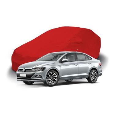 Imagem de Capa Automotiva Em Tecido Lycra Para Volkswagen Virtus Sedan - Lobo se