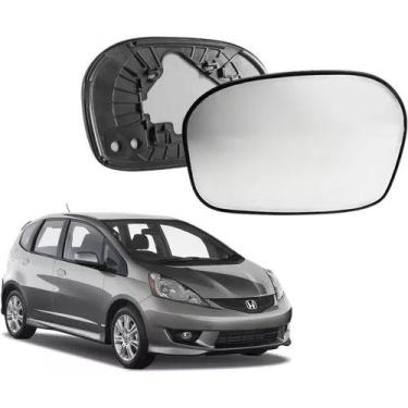 Imagem de Subconjunto Lente + Espelho Retrovisor New Fit 2009 Até 2014 - Blawer,
