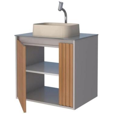 Imagem de Toucador Em Madeira Tulipa 60cm Nude Jequitiba Mont - P102880 - COZIMA