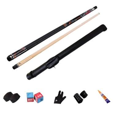 Imagem de Barra de Bilhar 1/2 em Madeira de Maple Canadense para Taco de Sinuca Profissional, Comprimento 147cm (58in) (B Tacos de bilhar e acessórios+ barril de tacos, 13mm)