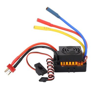 Imagem de Funien ESC sem escova 60A, saída 5,8V 3A, controlador eletrônico de velocidade para barcos de carros RC 1/10, suporte universal ESC bateria 2-3S LiPo