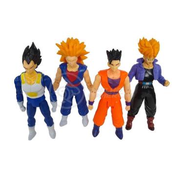 Imagem de Kit 4 Bonecos Dragon Ball Super 15Cm
