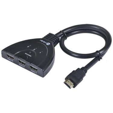 Imagem de Switch Hdmi 3 Entradas E 1 Saida 1.3V Com Suporte 3D E 1080P