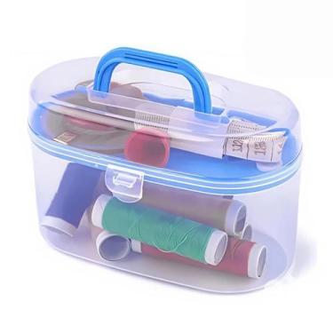 Imagem de Kit Costura Maleta C/ Agulhas/linhas/fita Metrica 34 Peças - Inter.P