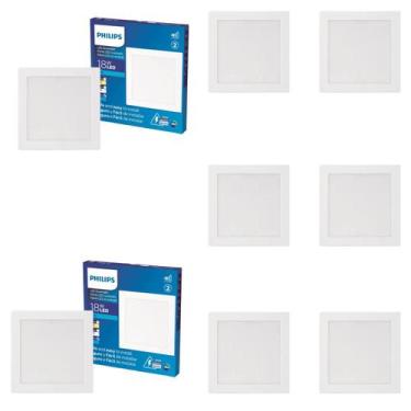 Imagem de 8 Luminárias Plafon Led 18w Philips 6500k 1300lm Bivolt