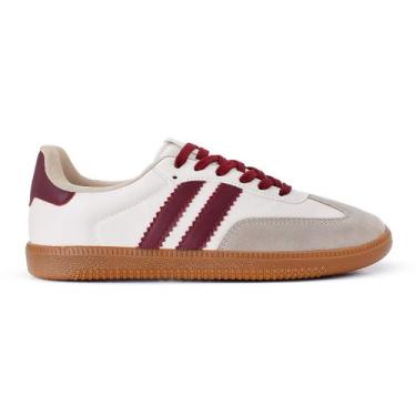 Imagem de Tênis Casual Femino Bruna Duas Listras Sola Base - Onyx