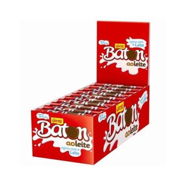 Imagem de Chocolate Garoto Baton Ao Leite 30un, 480g, Ao Leite
