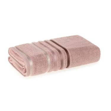 Imagem de Toalha Banhão Karsten Unika 100% Algodão Fio Penteado 86x150cm, Rosa P